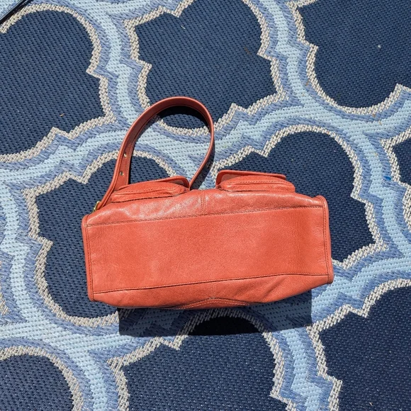 Htf Coach Bleecker Street Haversack Orange Leather 13776! Rare! - Picture 7 of 12
